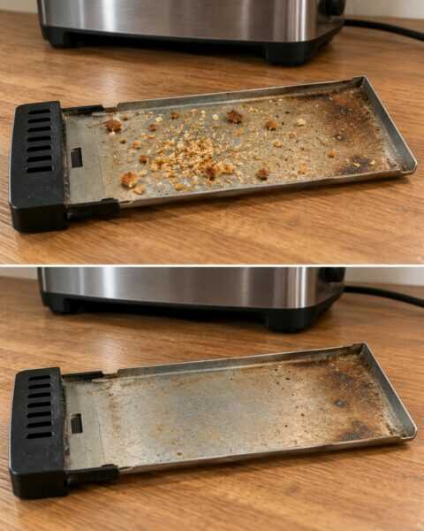 Krümel im Toasterfach? So leerst du die Schublade richtig