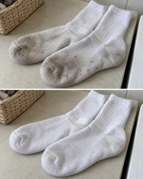 Graue Sohlen an weißen Socken? So behandelst du Alltagsschmutz vor dem Waschen