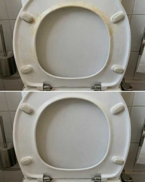 Gelbliche Spuren am WC-Sitz? So reinigst du die Oberfläche schonend